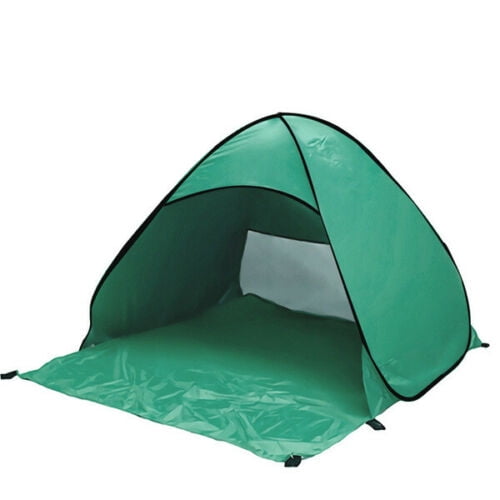 green beach shelter