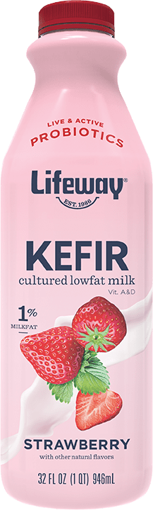 Lifeway Lowfat Milk Strawberry Kefir, 32 fl oz