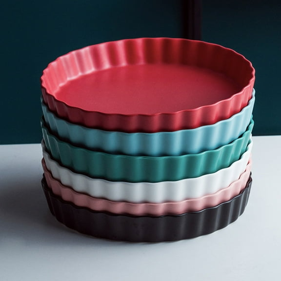 Raindrops Dish Serving Dinner Plates Ceramic Breakfast Italy Noodles