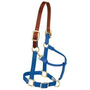 Weaver 35-6024 Breakaway Original Adjustable Chin & Throat Snap Halter Blue 1"