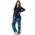 thumbnail image 5 of Fruit of the Loom Women's Beyond Soft Long Sleeve Top & Fleece Bottom Pajama Set, Sizes S-4X, 5 of 9