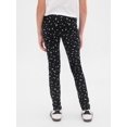 thumbnail image 3 of Gap Pantalones Leggings de Jersey para Niñas, Negro Floral, Talla XL, 3 of 4