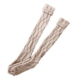 thumbnail image 4 of Frehsky knee high socks for women Girls Ladies Women Thigh High OVER the KNEE Socks Long Cotton Stockings Warm Beige, 4 of 4