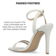 thumbnail image 5 of Journee Collection Womens Yevva Ankle Strap Stiletto Open Toe Pumps, 5 of 6