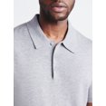 thumbnail image 4 of Free Assembly Men's Cozy Yarn Everyday Polo Sweater with Short Sleeves, Sizes XS-3XL, 4 of 5