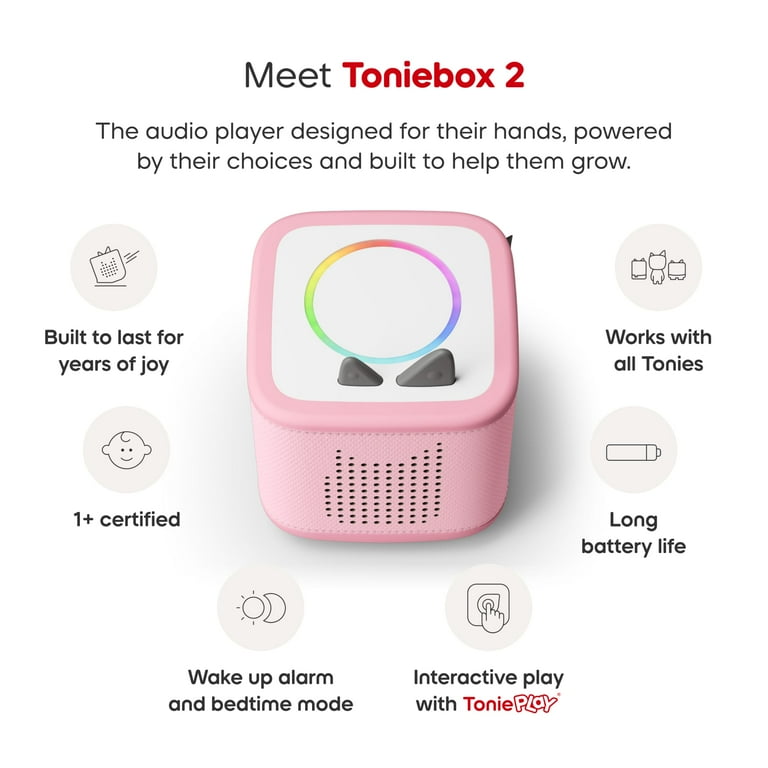 tonies Toniebox 2 Audio Player Full Play Bundle for Kids 1+ with