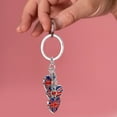 thumbnail image 6 of WORGEOUS Britain Flag Heart Shaped Keychain Charm UK Souvenir Keychains Pendant Keyring Charm, 6 of 8