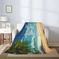 thumbnail image 4 of PHELIKA Summer Beach Palm Trees Pattern 03 All Season Soft Throw Blanket Lightweight Flannel Fleece Blankets 60" x 80", 4 of 8