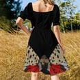 thumbnail image 4 of Robe Sans Manches à Volants pour Femmes Robe d'Été Élégante Robes de Soirée pour Femmes 2024, 4 of 5