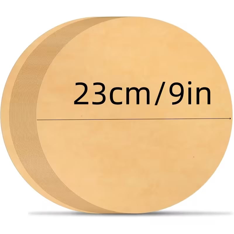 100pcs 9-Inch Heavy-Duty Cake Baking Liners for Air Fryers, Cakes, Pizzas, and Baking Sheets