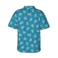 thumbnail image 3 of Goofa Sea Turtle Hawaiian Shirt for Men, Unisex Summer Beach Casual Short Sleeve Button Down Shirts,Aloha Tropical Floral print shirt-Medium, 3 of 9
