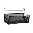 thumbnail image 4 of WeiLaiKeQi Bedside Hanging Organizer Sturdy Bed Metal Storage Basket for Book Desk Home Black, 4 of 7