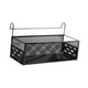 thumbnail image 4 of Estante para cama de dormitorio, cesta de almacenamiento colgante para dormitorio, estante organizador simple para litera Negro, 4 of 7