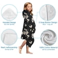 thumbnail image 7 of Daisy Flower Pattern Hooded Bath Towel，50"x30" for Ages 3 To 12 Kids, Quick Dry Lightweight Soft Microfiber Hood Beach Towel Cover Up for Kids, 7 of 7
