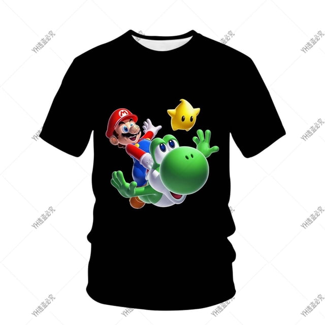 Disfraz de Super Mario para niños, camiseta de verano, camiseta de Cosplay de Mario Brothers Fantasy Super Mario para niños, camiseta deportiva de moda Top140 heqiyong CONDUJO