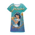 thumbnail image 1 of Camiseta de verano para niñas, camiseta de dibujos animados para niñas, ropa para niños, camisetas de manga corta de Reina de la nieve congelada de Disney, vestido para niños 6T Gao Jinjia LED, 1 of 2