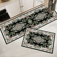 thumbnail image 5 of 2PC Non Slip Absorbent Bathroom Mat, Large Absorbent Kitchen Rug Set, Anti Fatigue Bathroom Mats with Stain Resistant Design, Durable Floor Mats for Sink and Stove Areas, Machine Washable Multicolor, 5 of 5