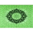 thumbnail image 1 of Ahgly Company Indoor Rectangle Medallion Green Traditional Area Rugs, 3' x 5', 1 of 1