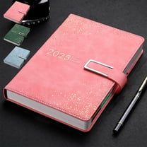 Vacemry Under $5 2025 Calendar Planner, Spiral Bound Notebook with Date Sections, Thick Paper Academic Diary, Personal Planning Journal with Notes Space and Tabs