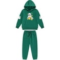 thumbnail image 2 of CYRBOKO Toddler Girls Halloween Outfit Sets, Elastic Waist Drawstring Stretchy Hooded Long Sleeve Sweatshirts with Pocket Army Green Size 2-3 T, 2 of 3