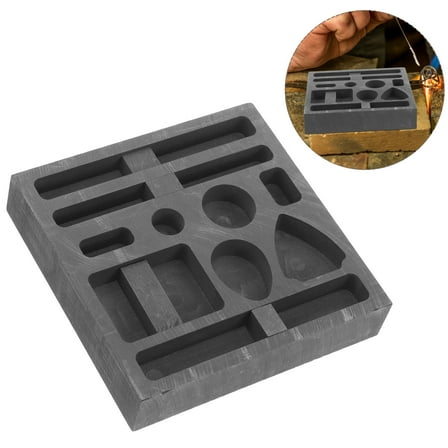 HEATSHAKING Jewelry Casting Supplies 1Pcs Graphite Mold for Metal Melting and Casting in Modern Processing Technology