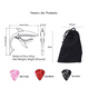 thumbnail image 4 of Capotraste Capo Para Guitarra Acústica Con 6 Pcs Púas Negro Delfin, 4 of 5