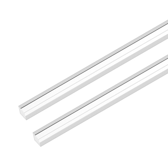 Uxcell 2-Pack Acrylic Square Rods, 9.8 x 0.31 Inch/ 250 x 8 mm Clear Acrylic Dowel Rods Sticks Plastic Sticks Strip for DIY Crafts Lighting Gardening Decorations