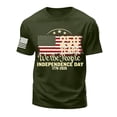 thumbnail image 4 of Yindaity 4th Of July Shirts Men USA Flag 4th July American Red White Blue Star Stripes Patriotic T-Shirt(Green,2XL), 4 of 5