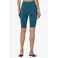 thumbnail image 3 of Women's Basic Stretch Cotton Span High Waist Above Knee Bermuda Short Leggings, 3 of 7