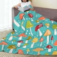 thumbnail image 6 of Sikiie Mushrooms Ultra-Soft Micro flannel Blanket Luxury All Seasons Warm Blanket for Bedding Sofa and Travel (4 sizes)-80"x60", 6 of 7