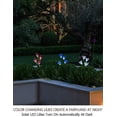 thumbnail image 5 of 2 Bundle 8 Lily Led Outdoor Solar Flower Garden Stake Multi-color Changing Lights - Multicolor Solar Lights Outdoor Decorative Stakes -solar Garden St, 5 of 5