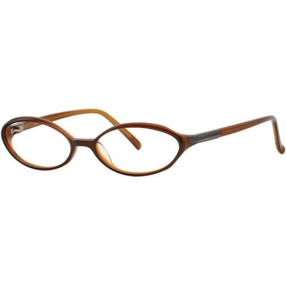 NEW VERA WANG V103 WOMENS/LADIES OVAL FULL-RIM BROWN FASHIONABLE MUST HAVE VISION CARE HOT FRAME DEMO LENSES 50-15-135 EYEGLASSES/EYEGLASS FRAME