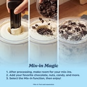 Ninja CREAMi Ice Cream Maker, for Mix-ins, Milkshakes, Sorbet, 5 One-Touch Programs, (2) 16 Oz Pint Containers & Lids, NC350 White