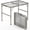 Silver, variant on Ktaxon 3 FT Portable Picnic Table Adjustable Height Lightweight Aluminum Tables for Outside BBQ, Yard, Silver
