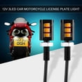 thumbnail image 2 of HAHDAXIA License Plate Light, 2x 12V Universal Car Car Motorcycle LED Waterproof License Number Plate Screw Bolt Light Lamp (Yellow LED), 2 of 7