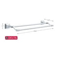 thumbnail image 6 of Delta Portwood 24 in. Double Towel Bar in Chrome, 6 of 8