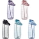 thumbnail image 4 of Stor vattenflaska med sugrör 2 liter tidsmarkörer svart, 4 of 5