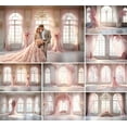 thumbnail image 2 of Photography Background Pink Floral Curtain Adult Birthday Wedding Maternity Portrait Decor Backdrop Photo Studio, 2 of 8