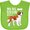 Apple Green, variant on Inktastic My Big Sister is a Saint Bernard (white) Boys or Girls Baby Bib