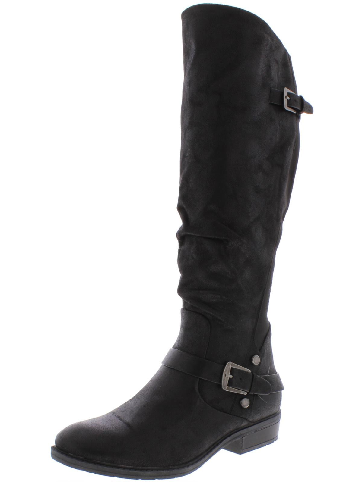 Bare Traps Womens Ingrid Almond Toe Mid-Calf Fashion Boots Black 1 Size 7.5 