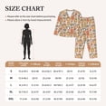 thumbnail image 4 of Pofeuu Colorful Owls Print Womens Pajamas Set Long Sleeve Sleepwear Button Down Nightwear Soft Pj Lounge Sets Button Down Pajamas Women-Medium, 4 of 7