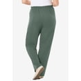 thumbnail image 2 of Woman Within Plus Size Tall 7-Day Knit Ribbed Straight-Leg Pull-On Pants, 2 of 6