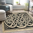 Celtic Knot Area Rugs, Viking Norse Mythology Carpet, Washable Non Slip ...