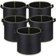 thumbnail image 1 of Zhuge Paquete de 5 bolsas de cultivo de 5 galones, macetas de tela no tejida engrosada, bolsas de cultivo de plantas con asas, para plantas de bajo estrés (negro), 1 of 5
