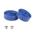 thumbnail image 2 of Soidarity Cinta para manillar de bicicletas con enchufe de barra Empuñaduras de amortiguación para ciclismo Envolturas Cintas transpirables de espuma de Ciclismo Azul oscuro Soidarity  OD025123-06, 2 of 6