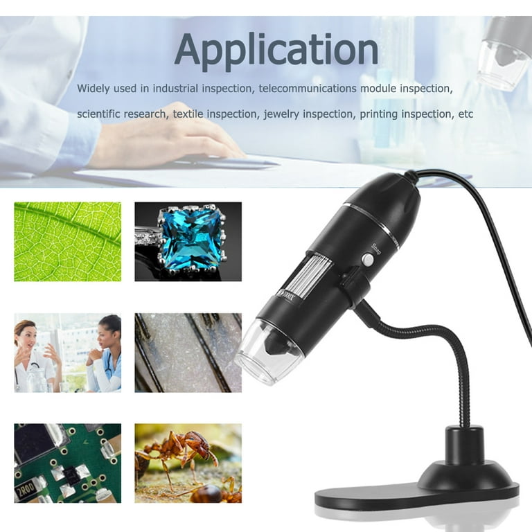 Elikliv USB Digital Microscope 1000X LCD Endoscope Coin Magnifier with Light