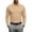 Beige_007, variant on Domuza Mens Polo Shirt Long Sleeve Golf Shirts Quick Dry Lightweight 3-Button Performance Work Fishing Athletic Pullover Wine L