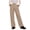 Khaki, variant on YUANxueke Boys Girls Dress Pants Straight Leg Vintage School Uniform High Waisted Pants,Beige,Sizes 5-16