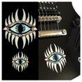 thumbnail image 1 of Conjunto De Ojos Místicos (Grandes Y Pequeños) Con Incrustaciones De Tema De Abulón, Calcomanía Para Guitarra Y Bajo, 1 of 1