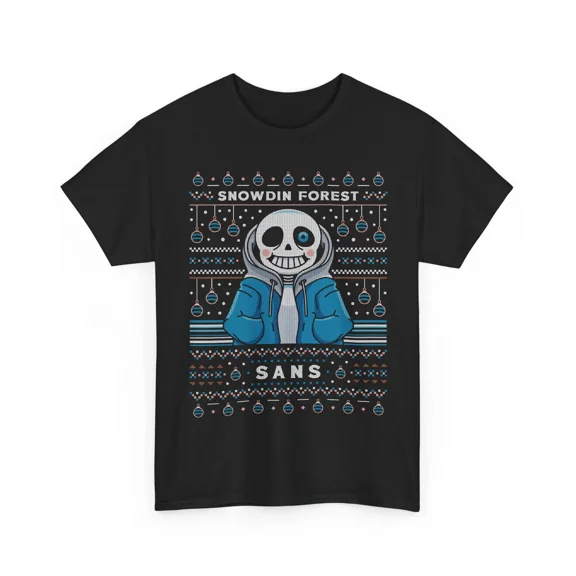 Snowdin Forest Ugly Sweater Unisex T-Shirt. Undertale Video Game. Christmas.